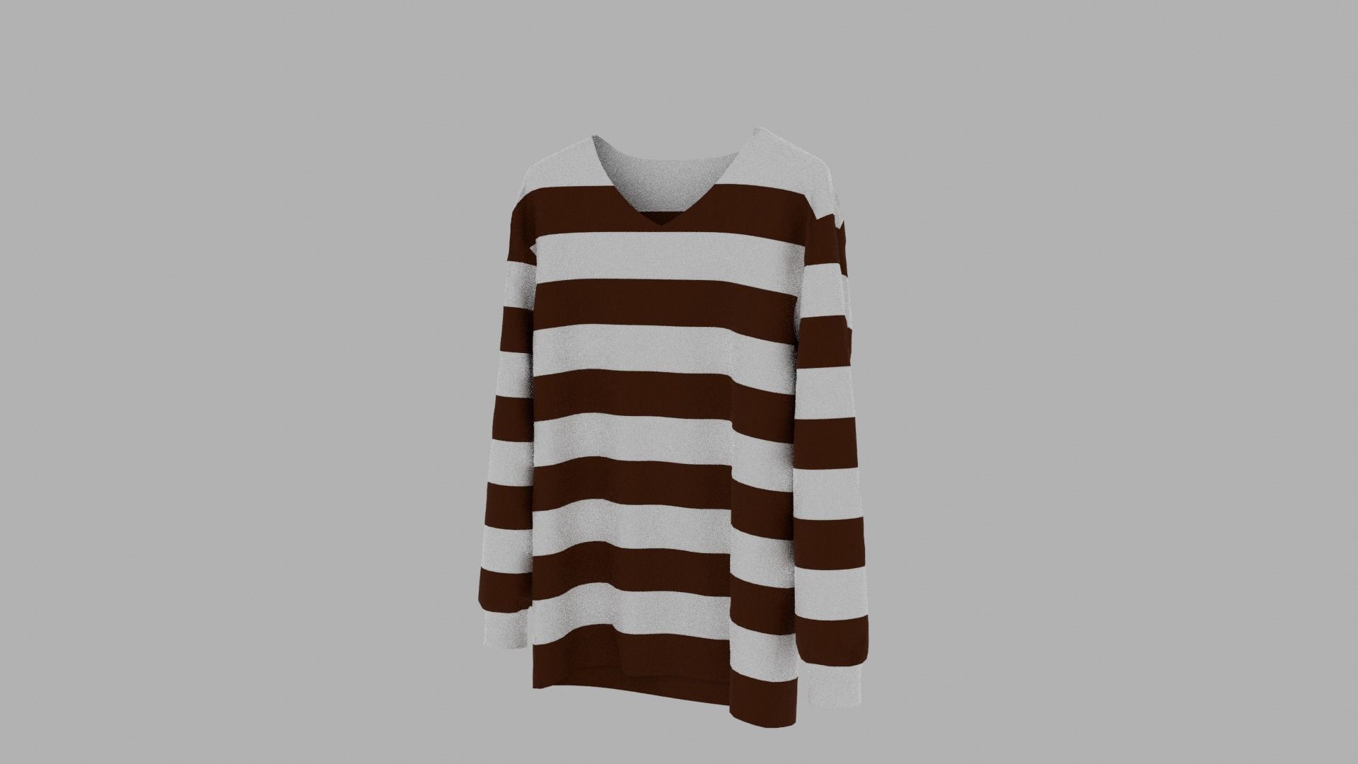Sweater Clothing Low-poly 3D model_2