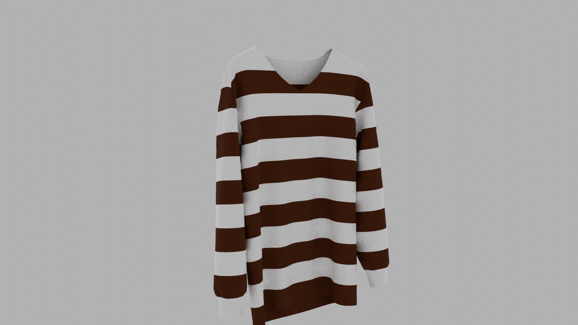 Sweater Clothing Low-poly 3D model_3