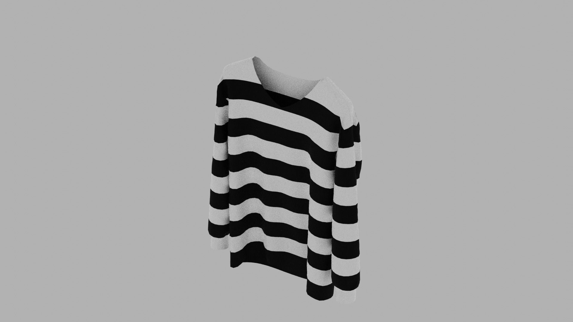 Sweater Clothing Low-poly 3D model_6