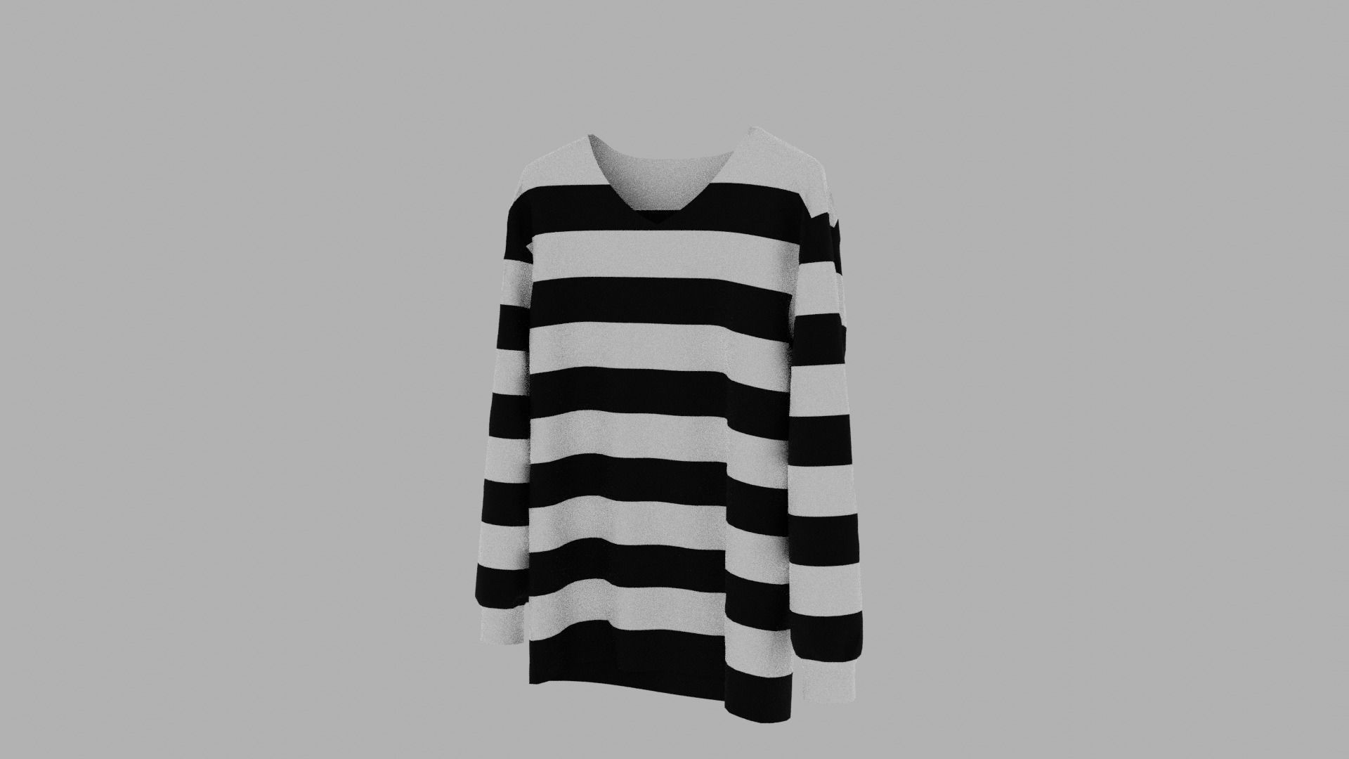 Sweater Clothing Low-poly 3D model_2