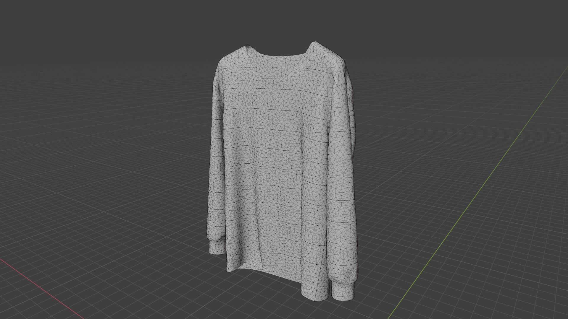 Sweater Clothing Low-poly 3D model_9