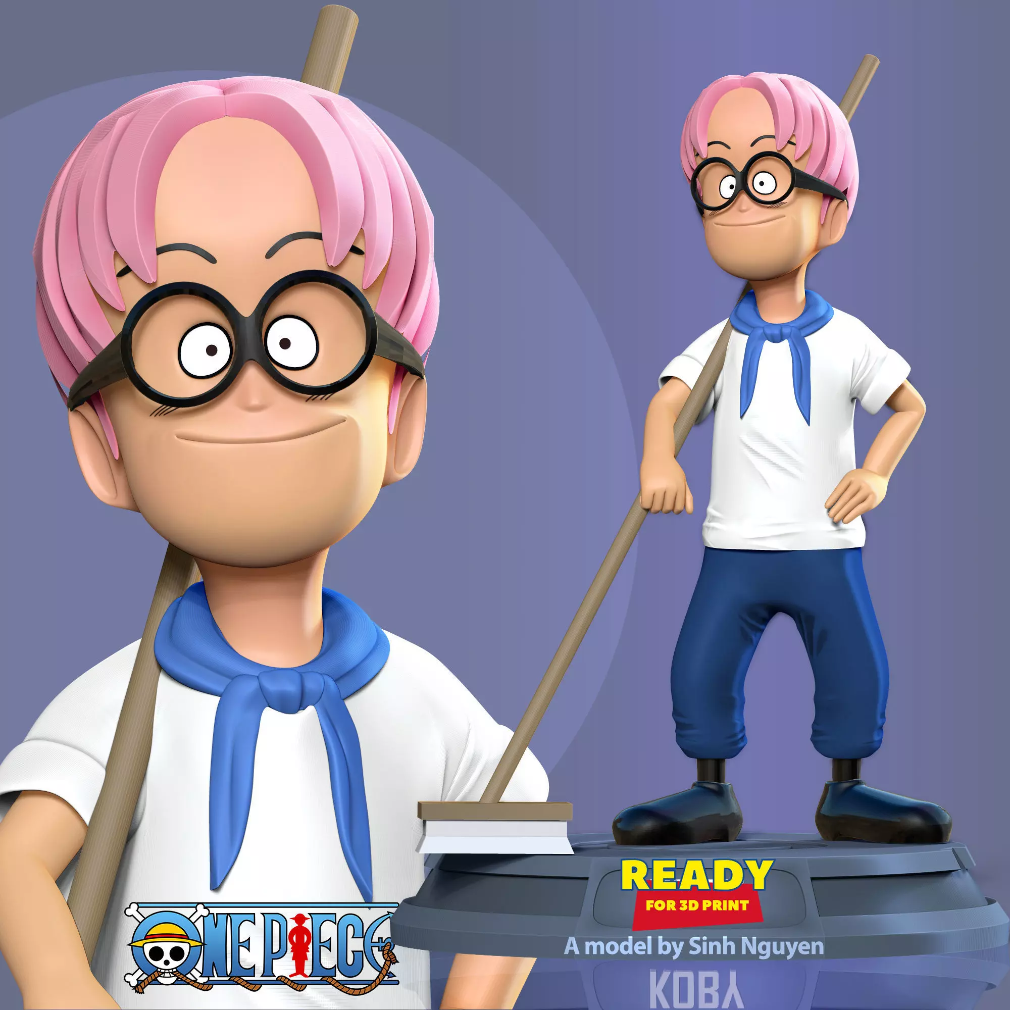 Kid Koby - One Piece Fanart 3D print model