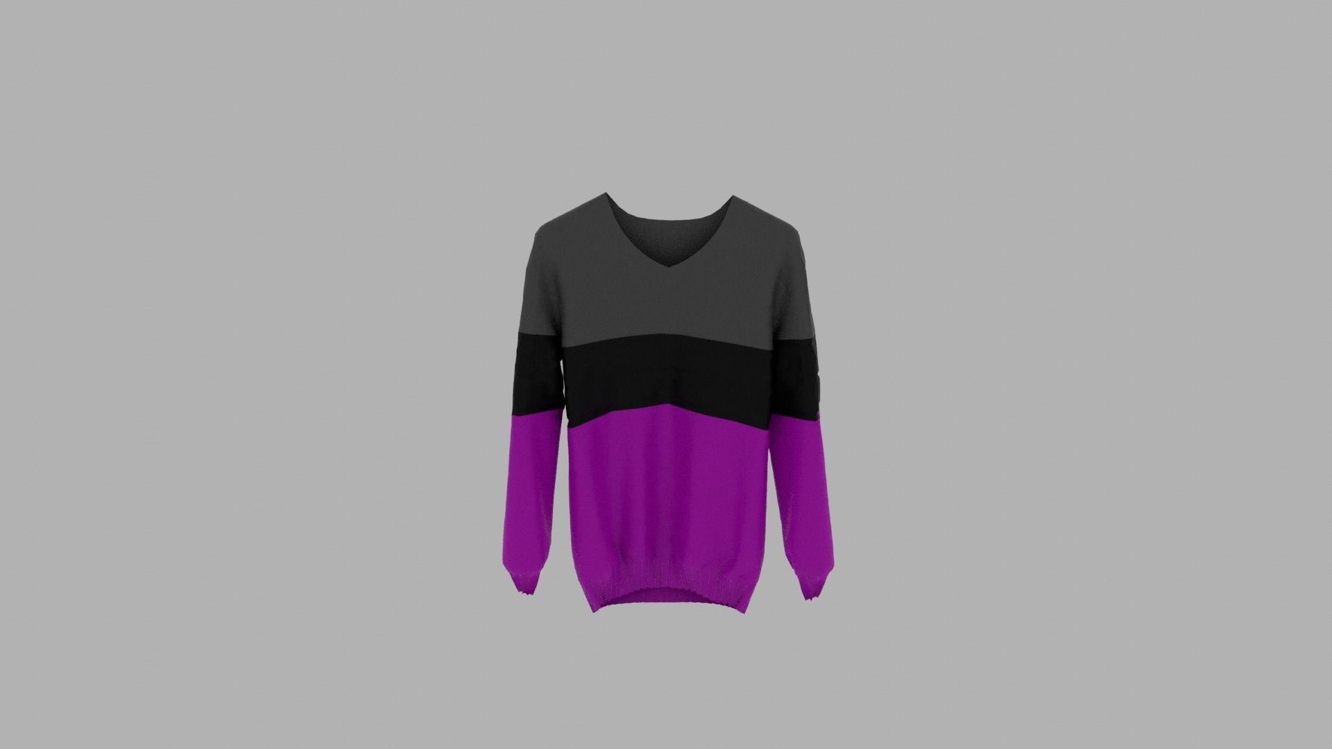 Sweater Low-poly 3D model_5