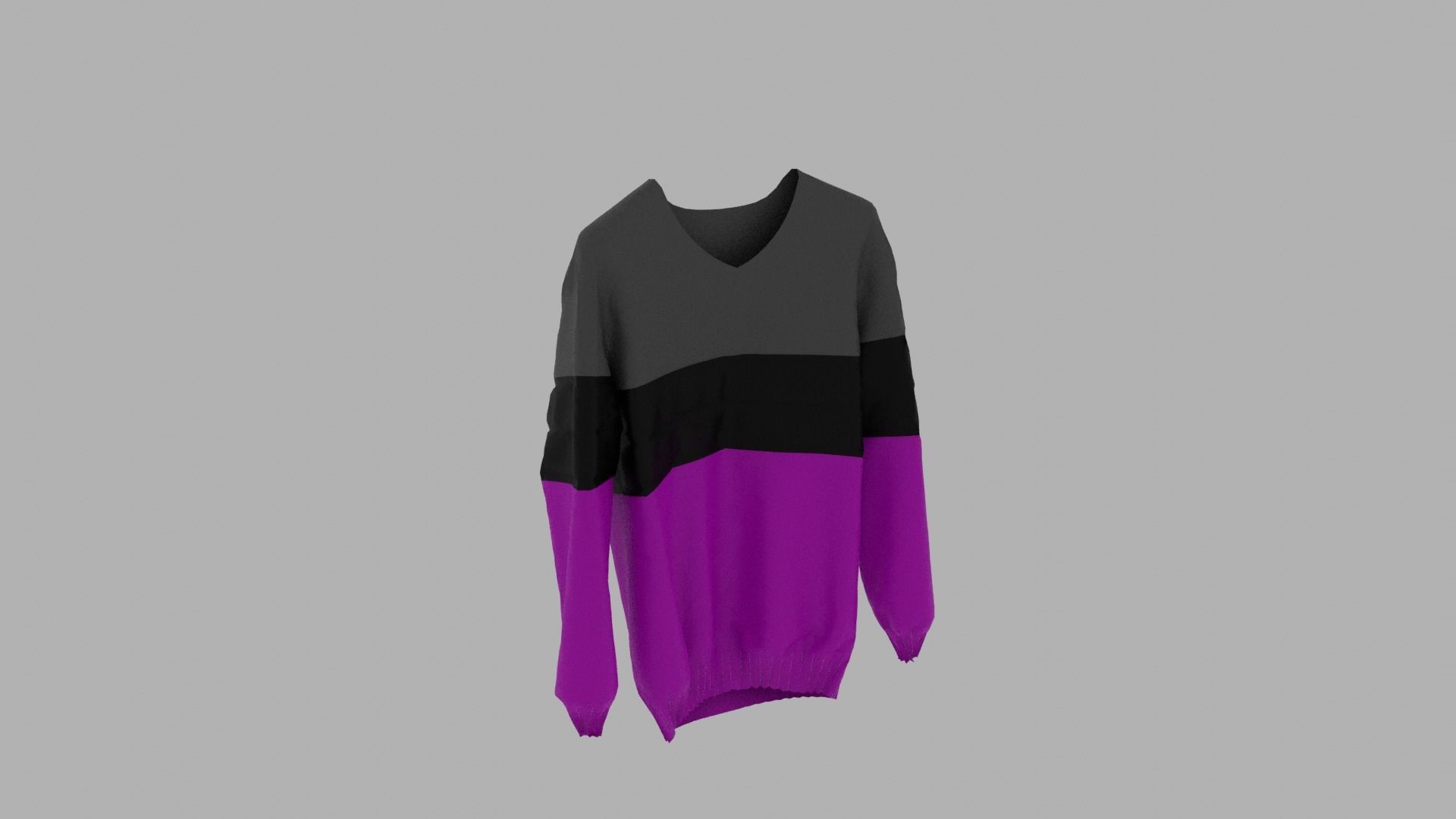 Sweater Low-poly 3D model_4