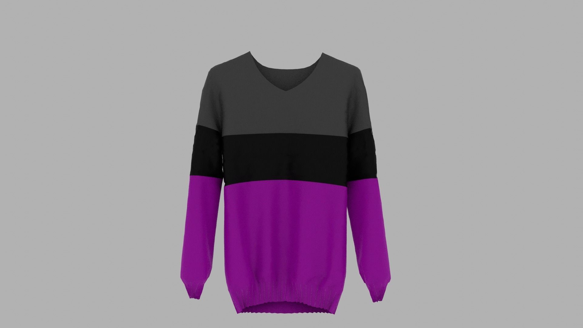 Sweater Low-poly 3D model_1