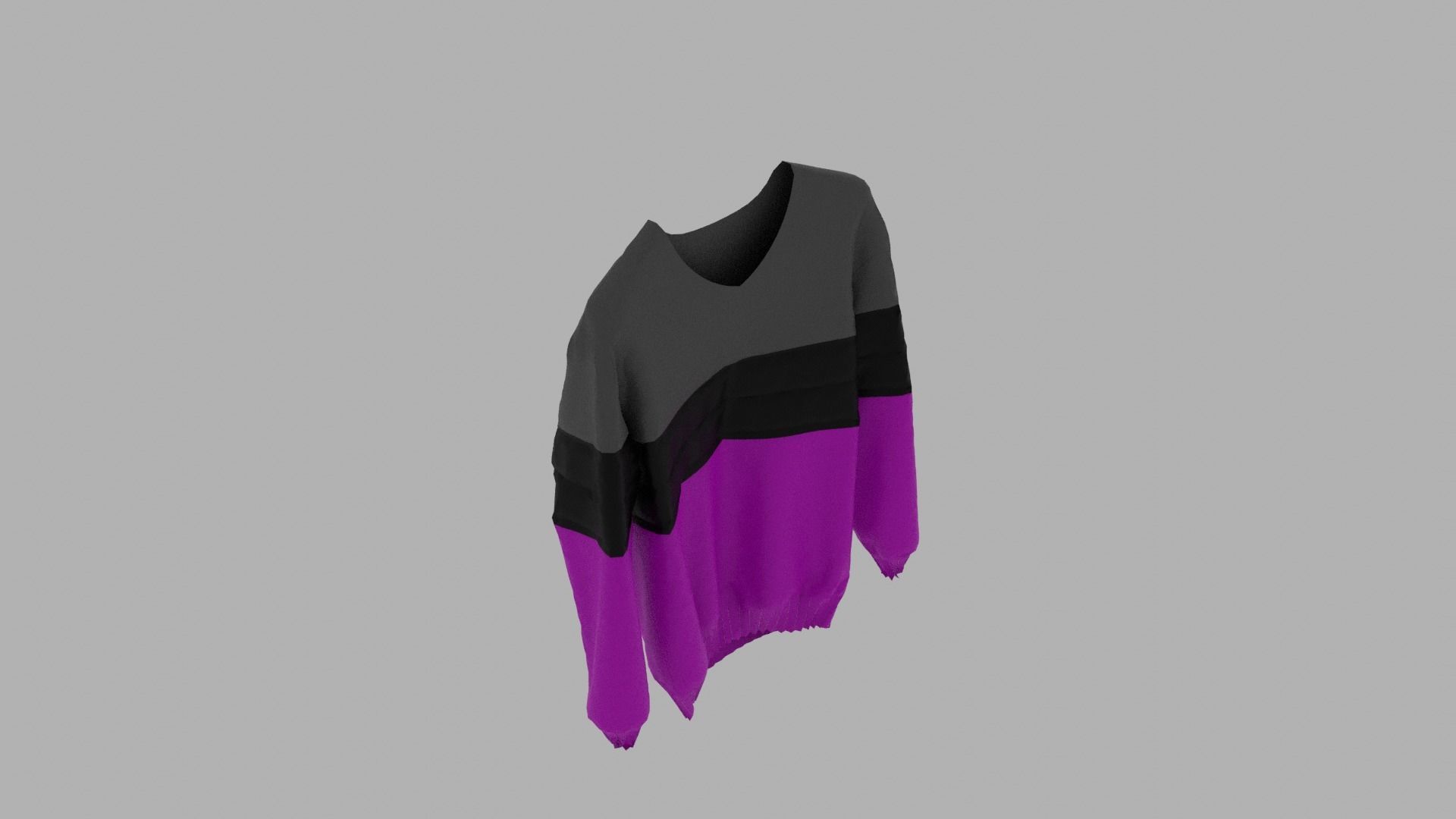 Sweater Low-poly 3D model_7