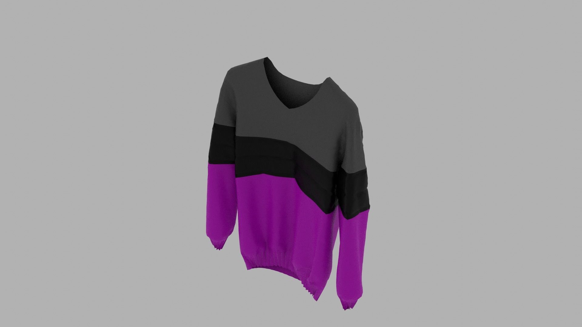 Sweater Low-poly 3D model_6