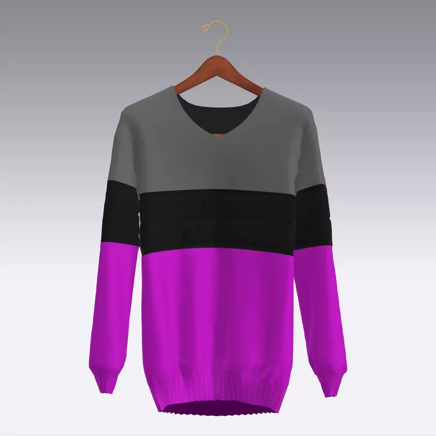 Sweater Low-poly 3D model_0