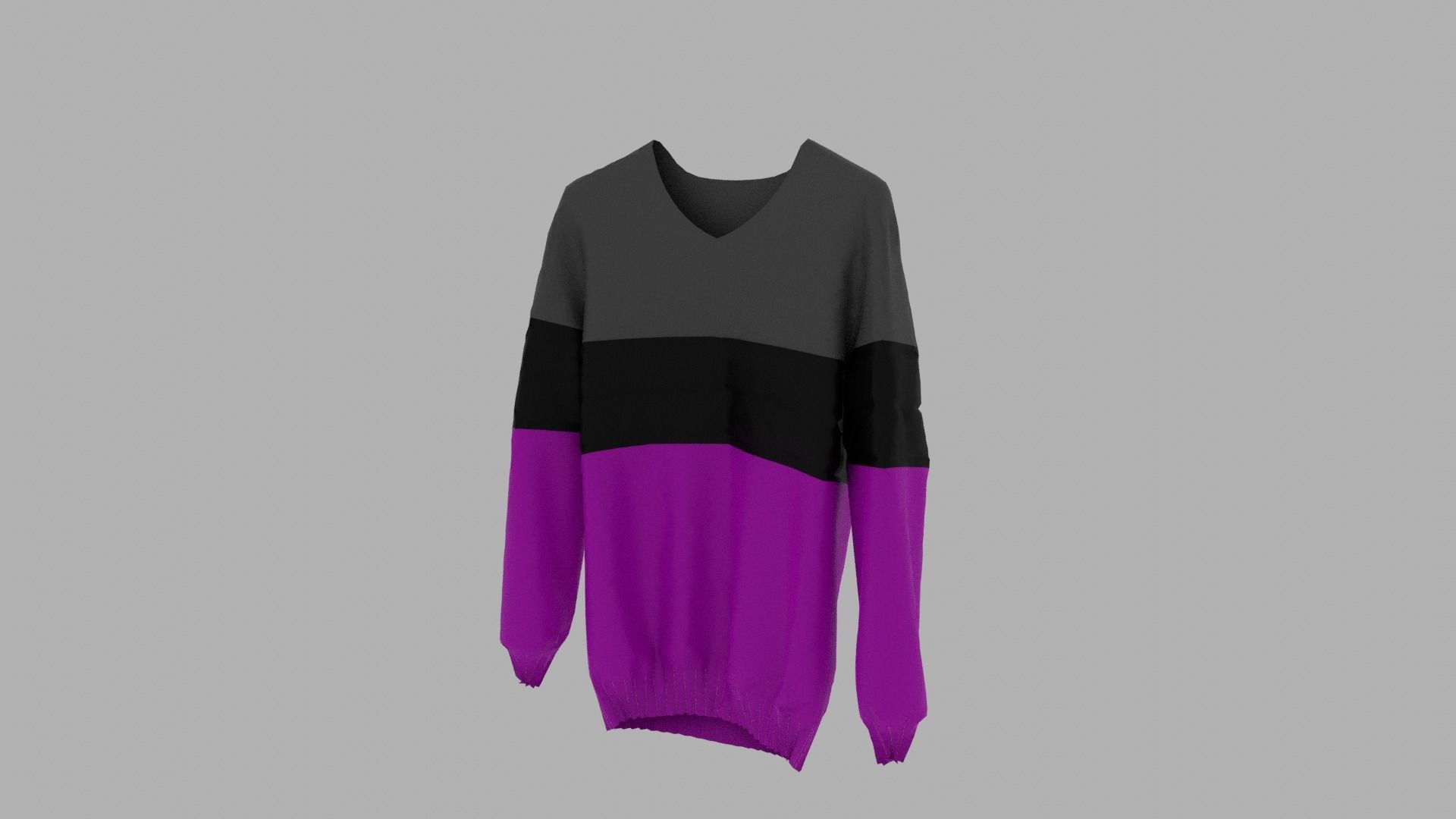Sweater Low-poly 3D model_2