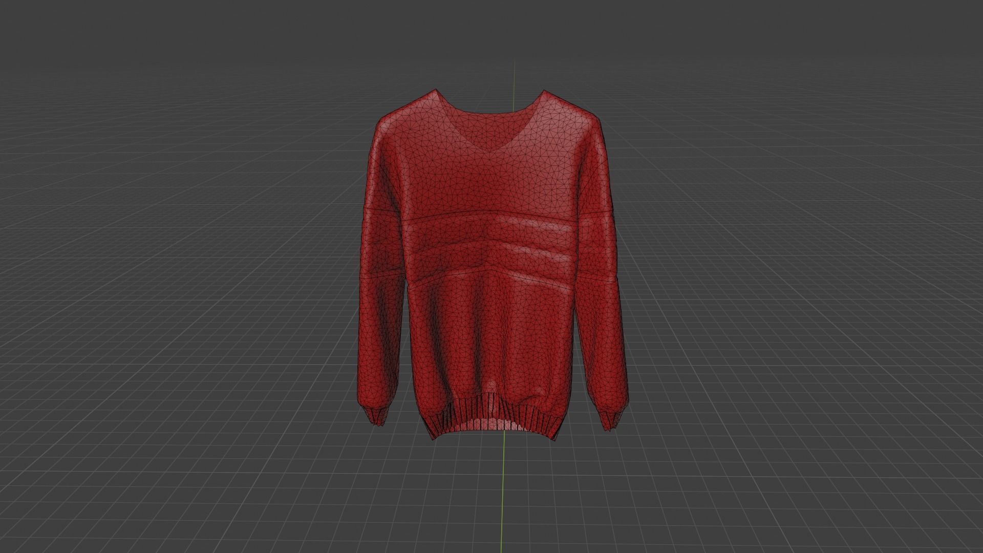 Sweater Low-poly 3D model_8