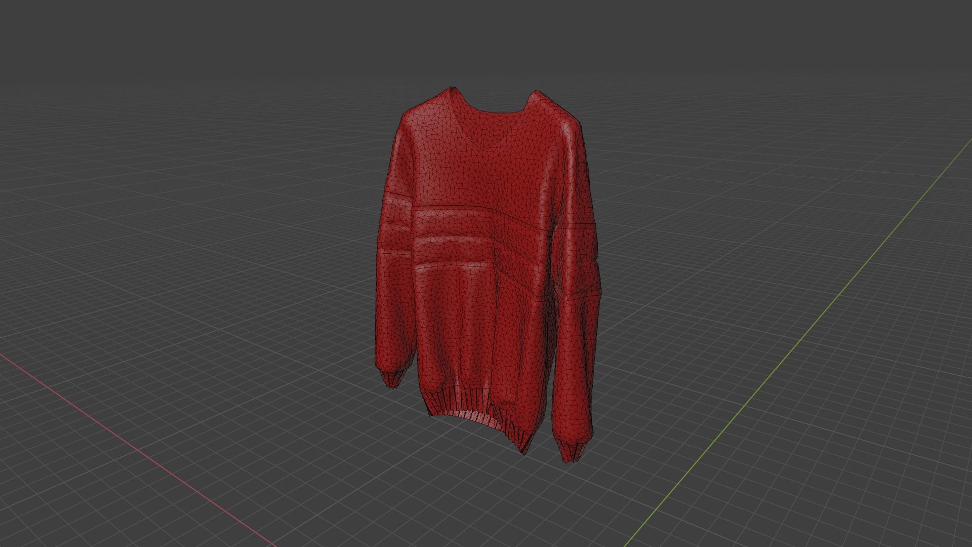 Sweater on hanger Low-poly 3D model_9