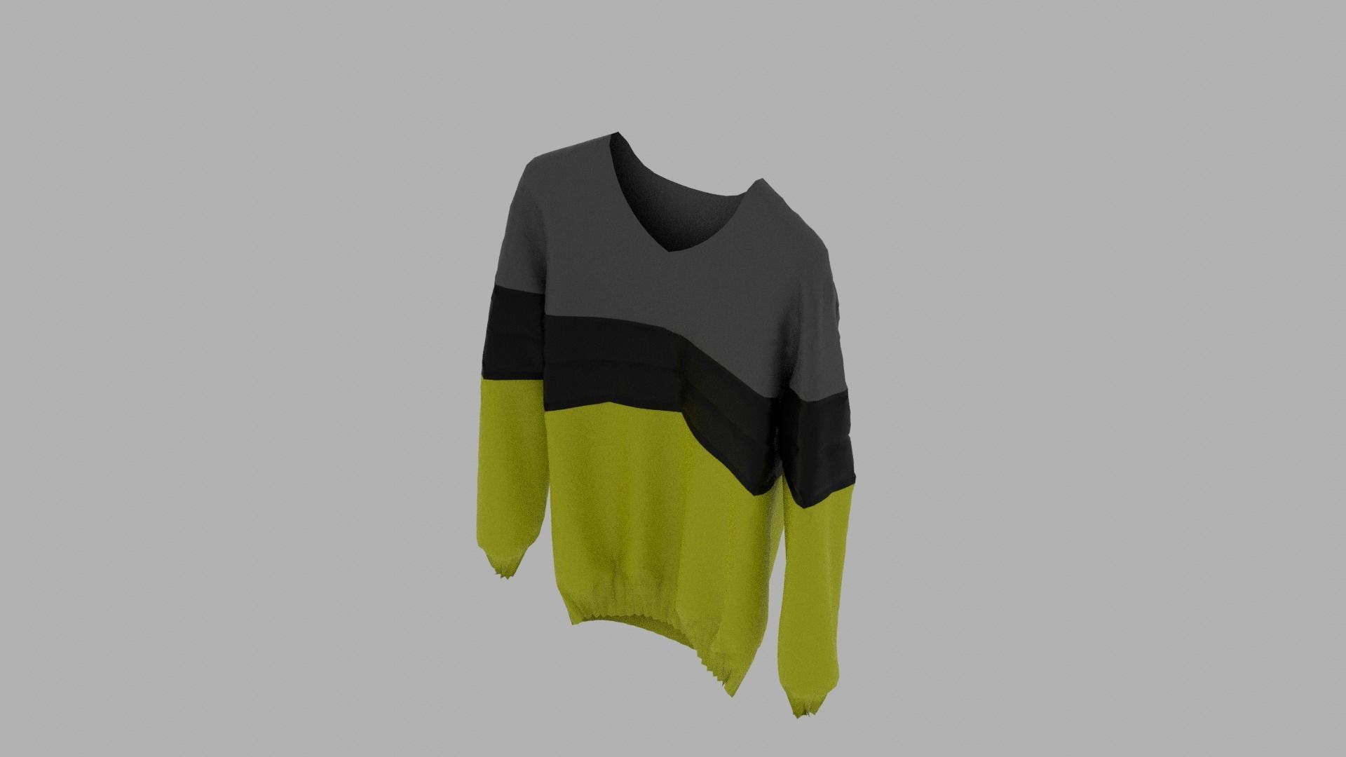 Sweater on hanger Low-poly 3D model_6