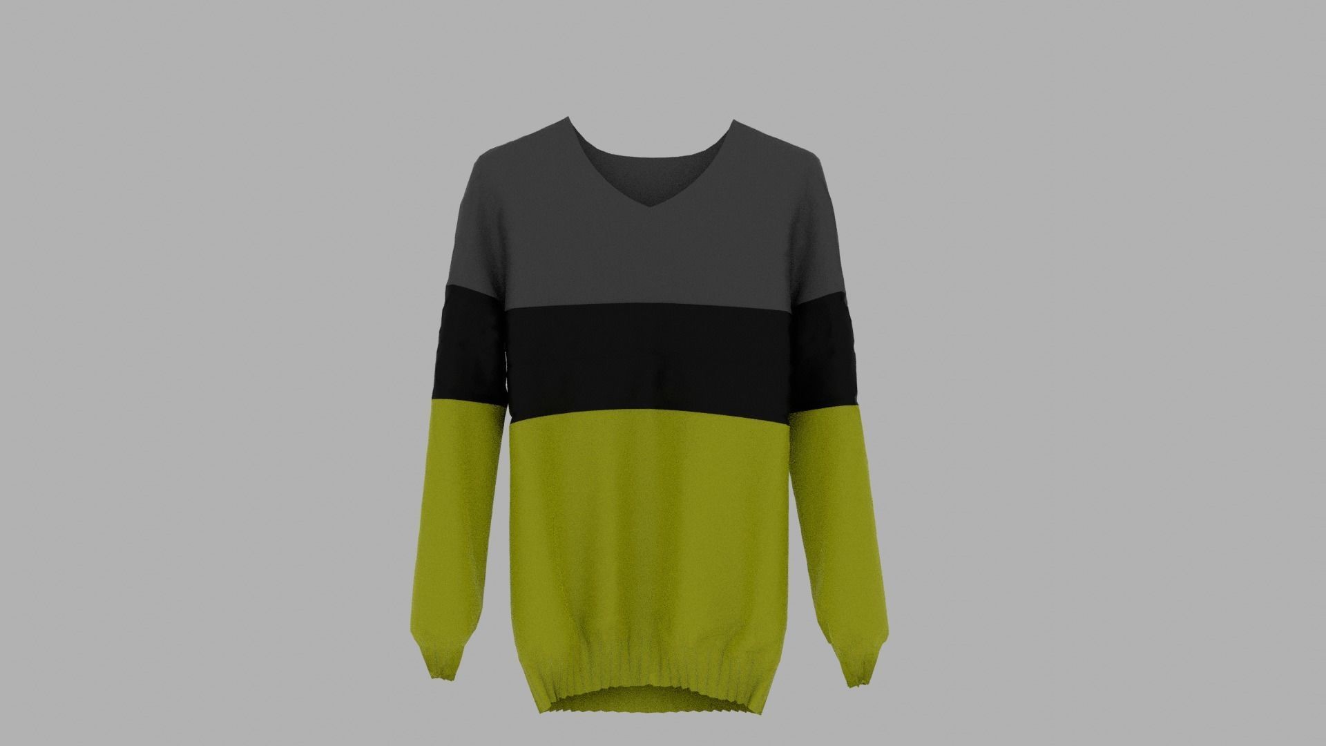 Sweater on hanger Low-poly 3D model_1
