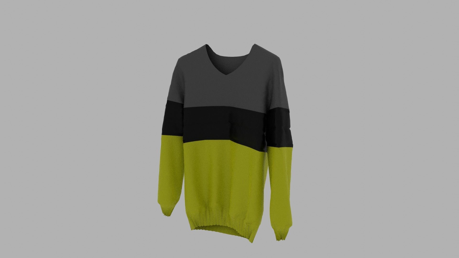 Sweater on hanger Low-poly 3D model_2