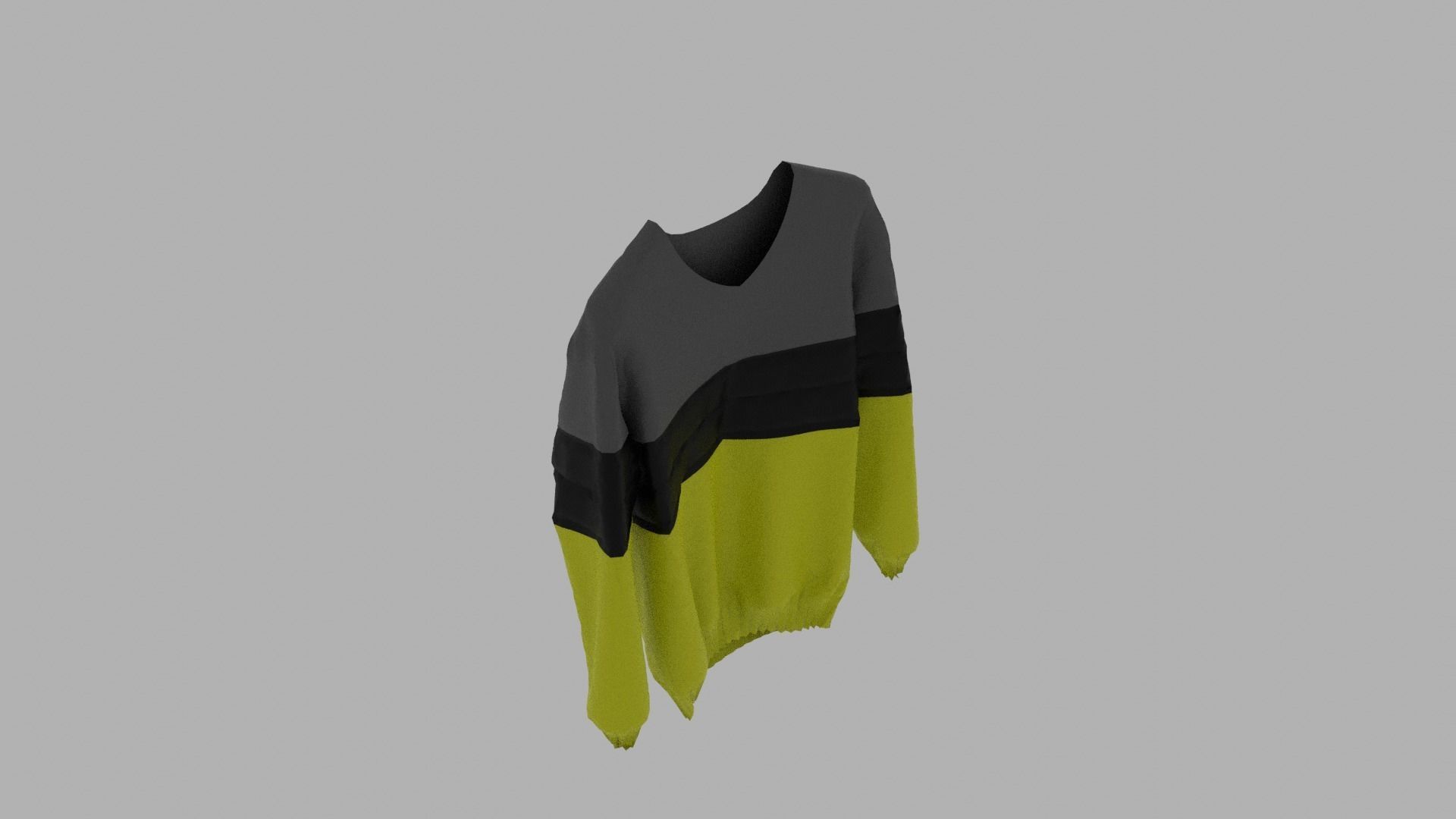 Sweater on hanger Low-poly 3D model_7