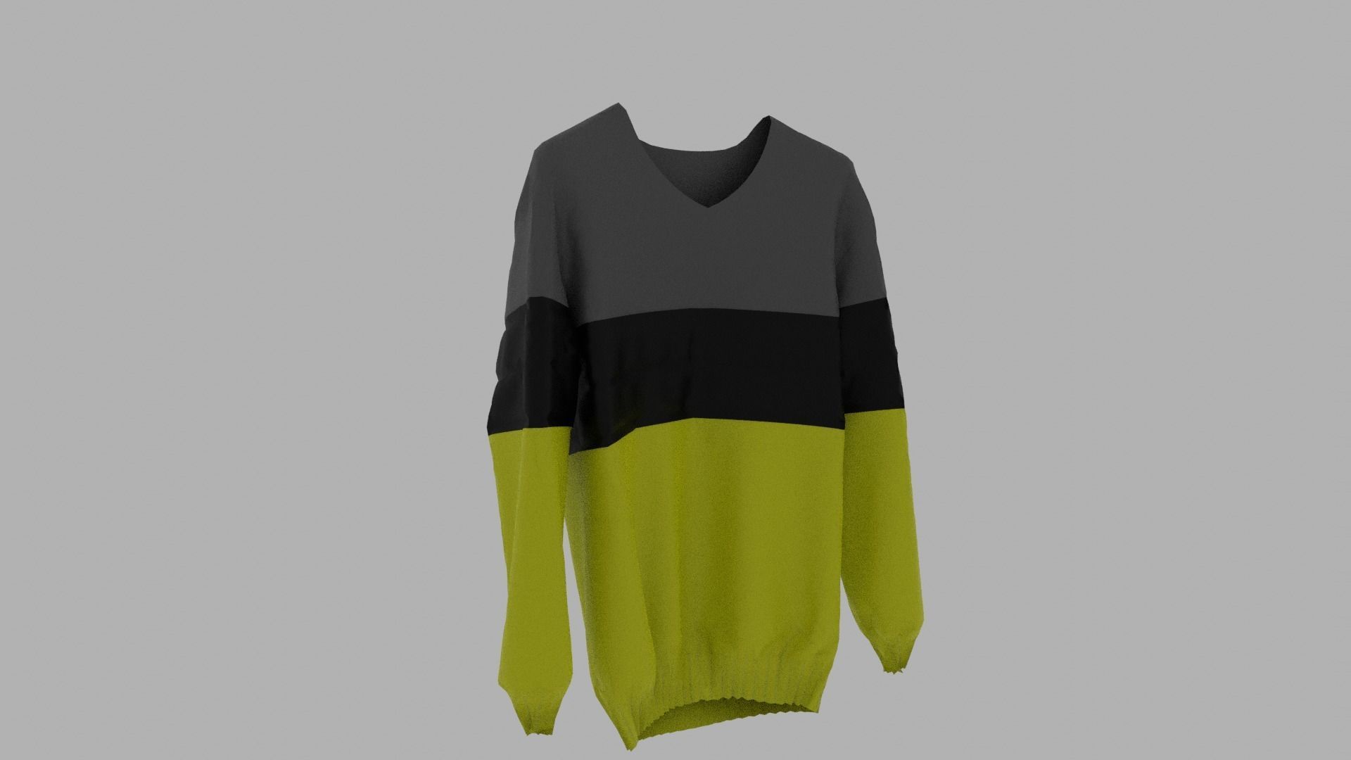 Sweater on hanger Low-poly 3D model_3