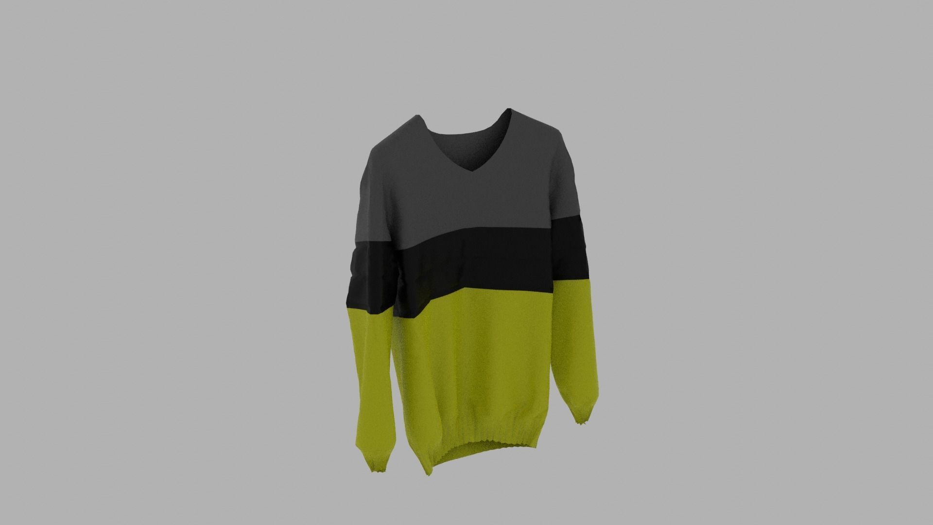 Sweater on hanger Low-poly 3D model_4