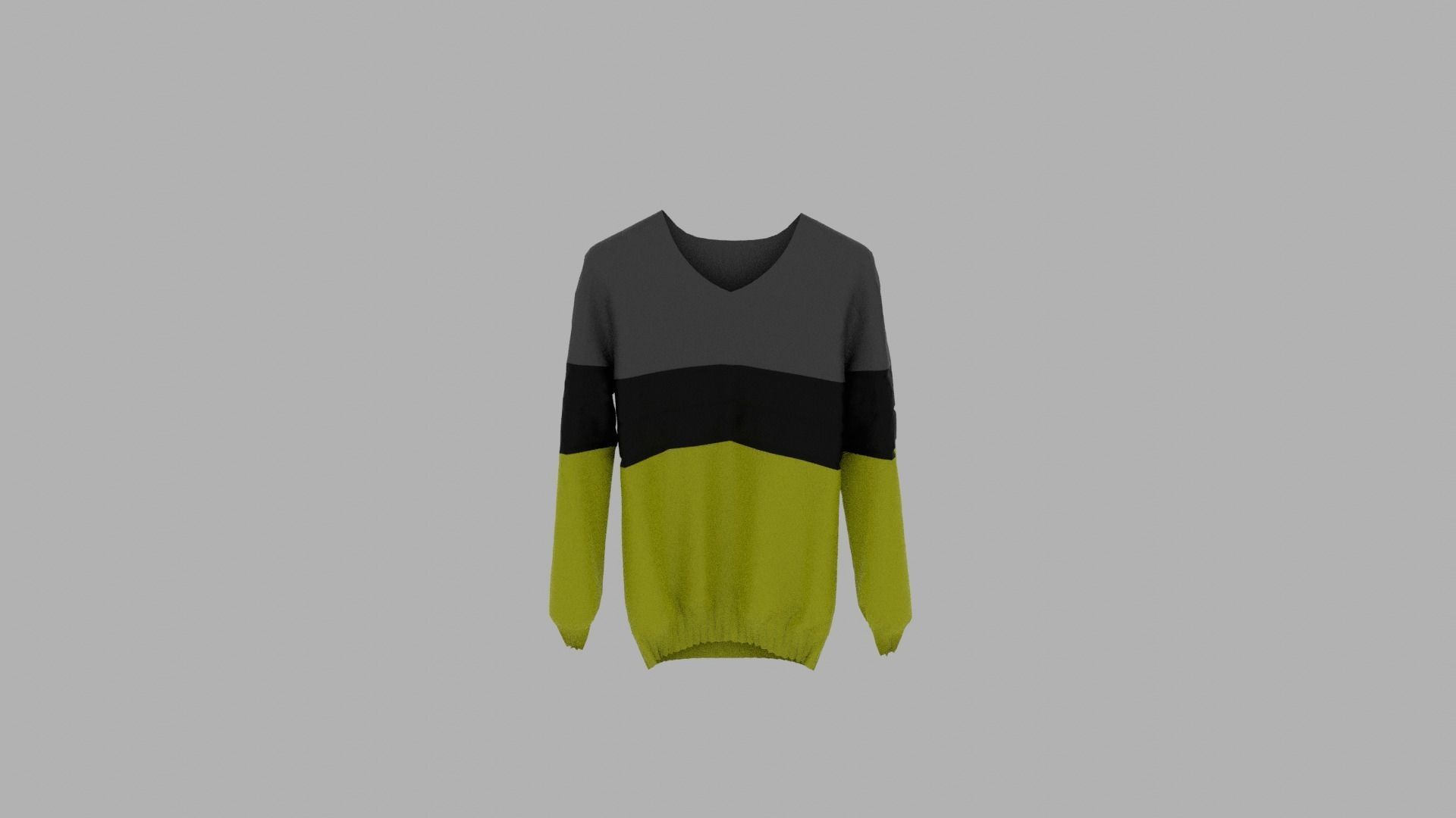 Sweater on hanger Low-poly 3D model_5