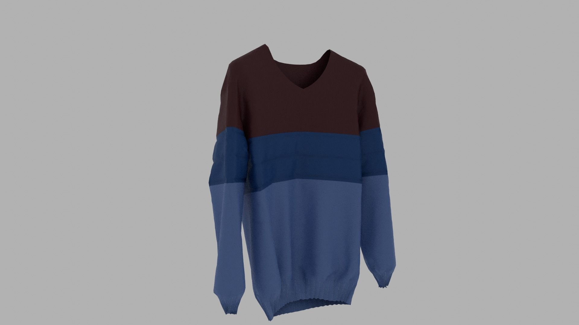 Sweater Low-poly 3D model_3