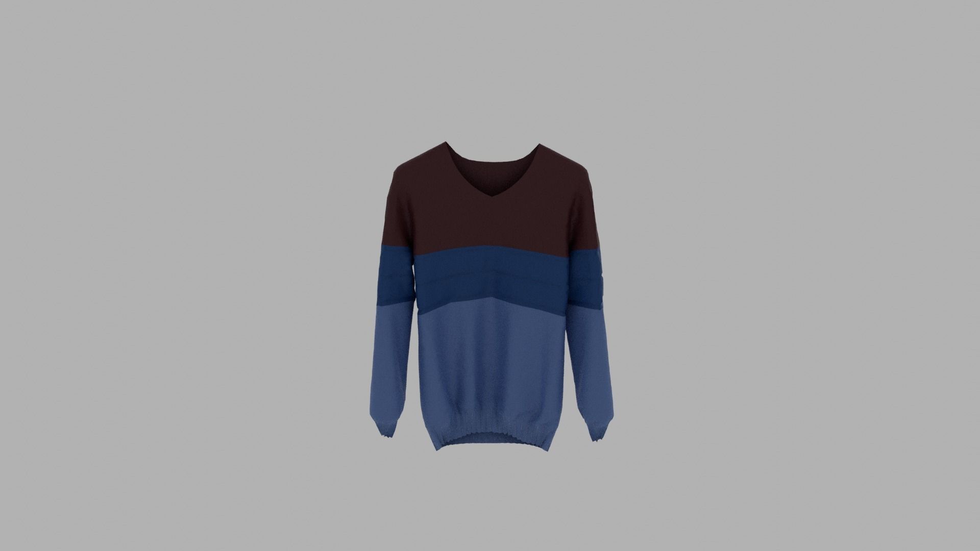 Sweater Low-poly 3D model_5