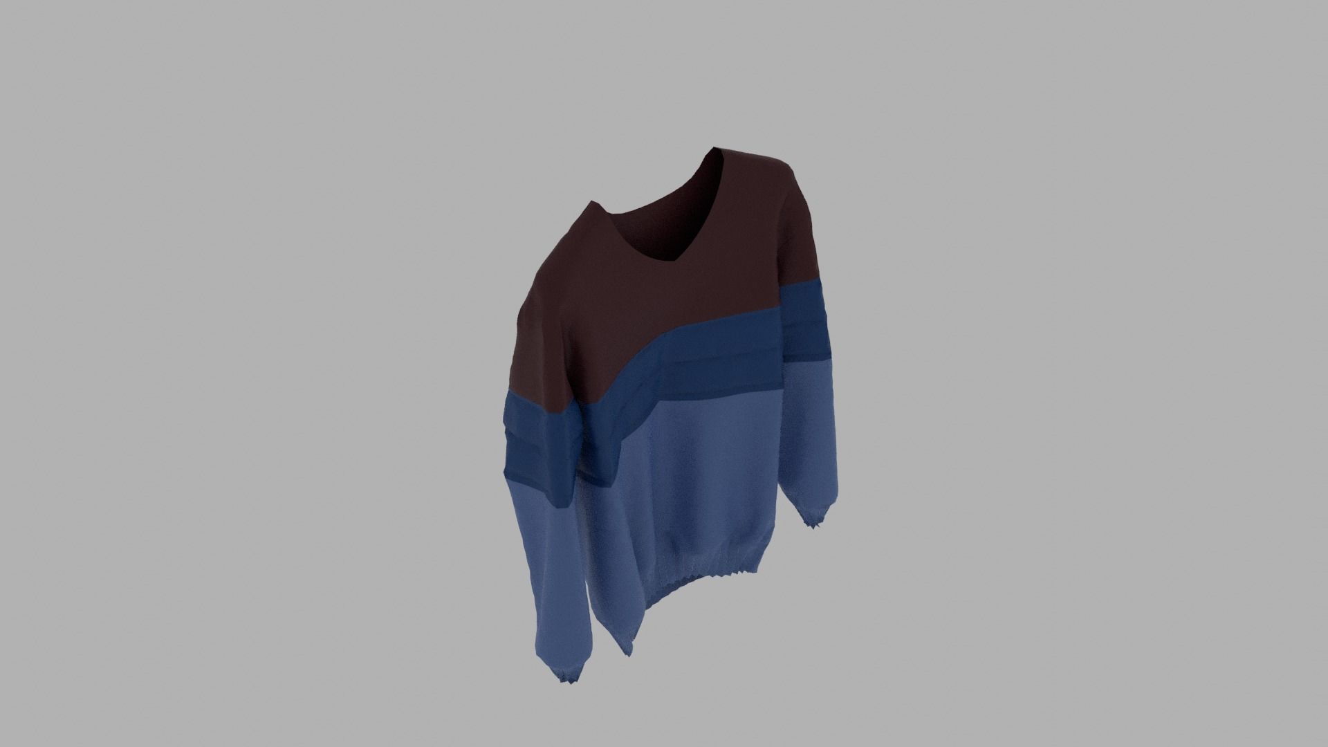 Sweater Low-poly 3D model_7