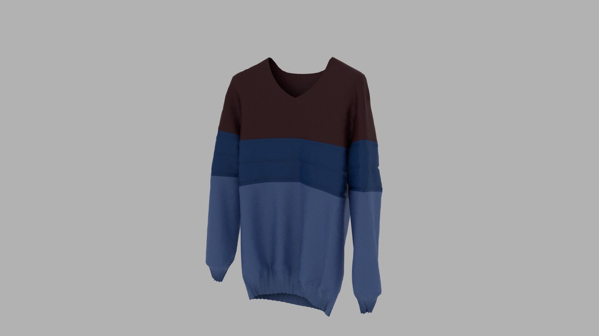 Sweater Low-poly 3D model_2
