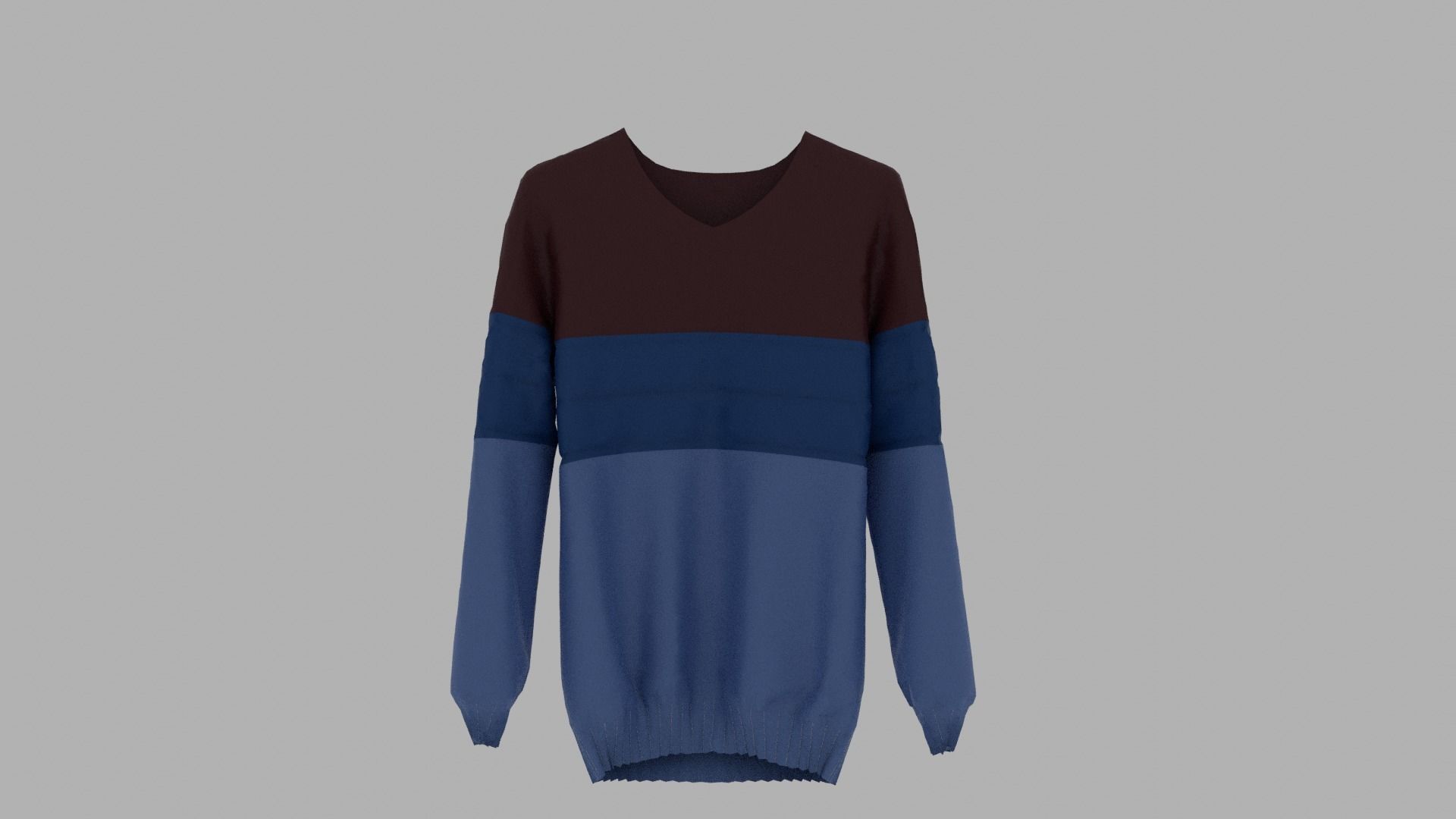 Sweater Low-poly 3D model_1