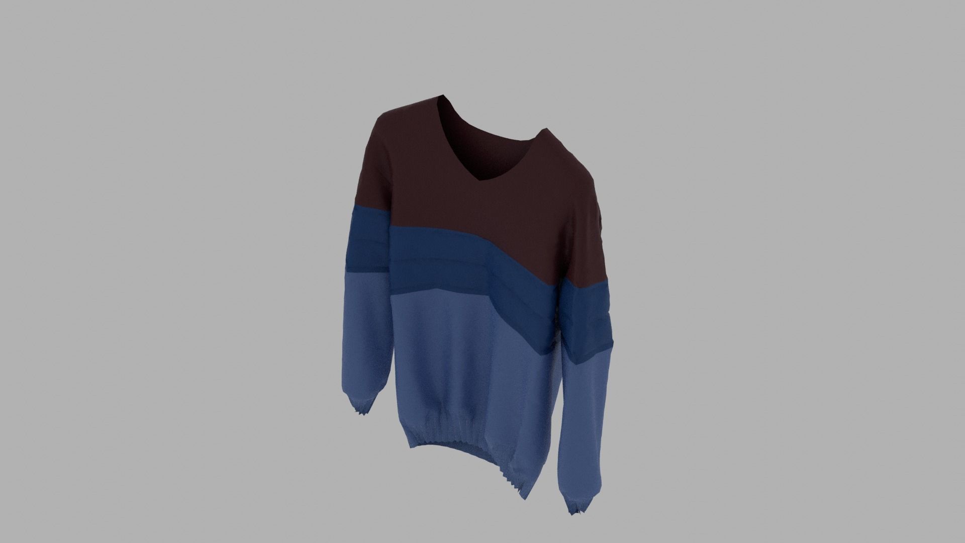 Sweater Low-poly 3D model_6