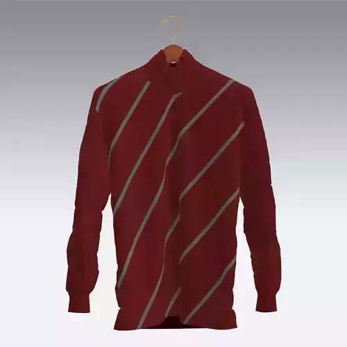 Sweater maroon striped long sleeved shirt