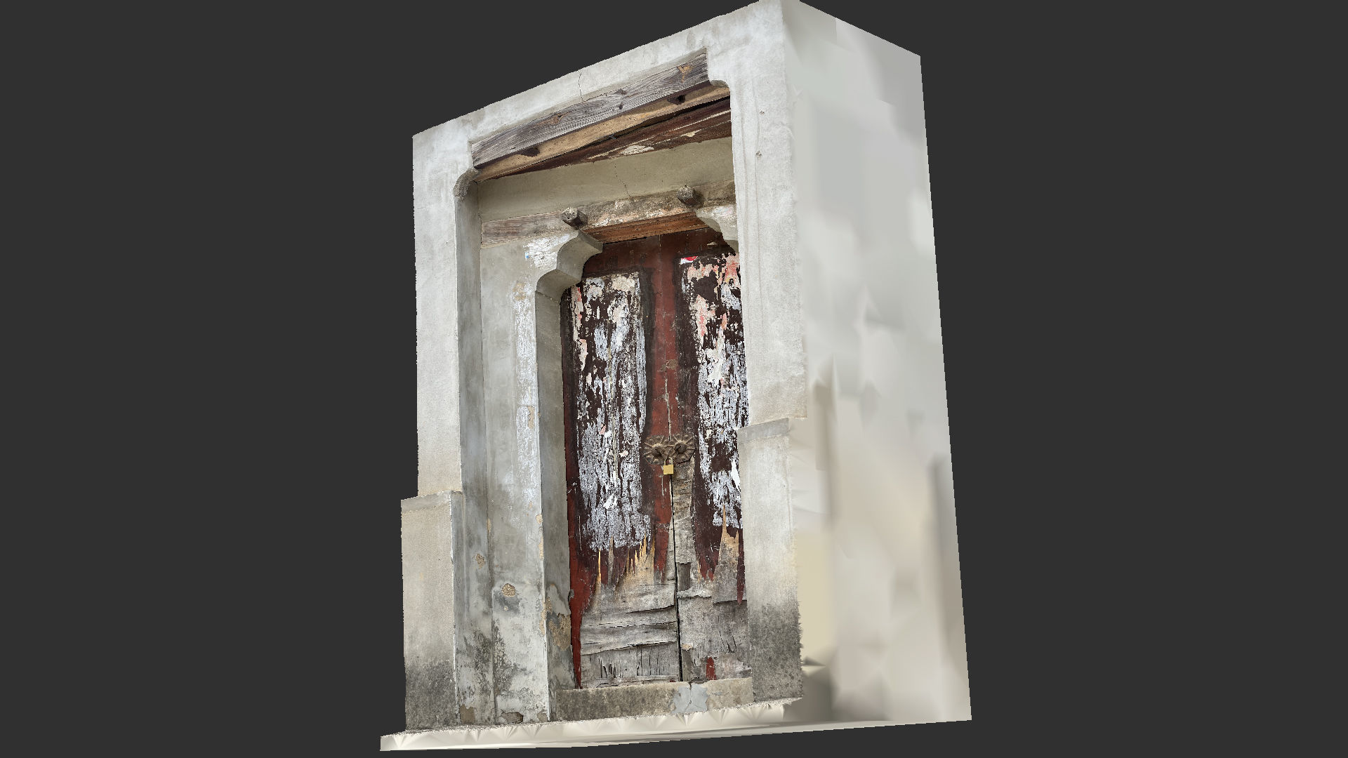 Chinese style rural house gate 3d scan 3D model_21