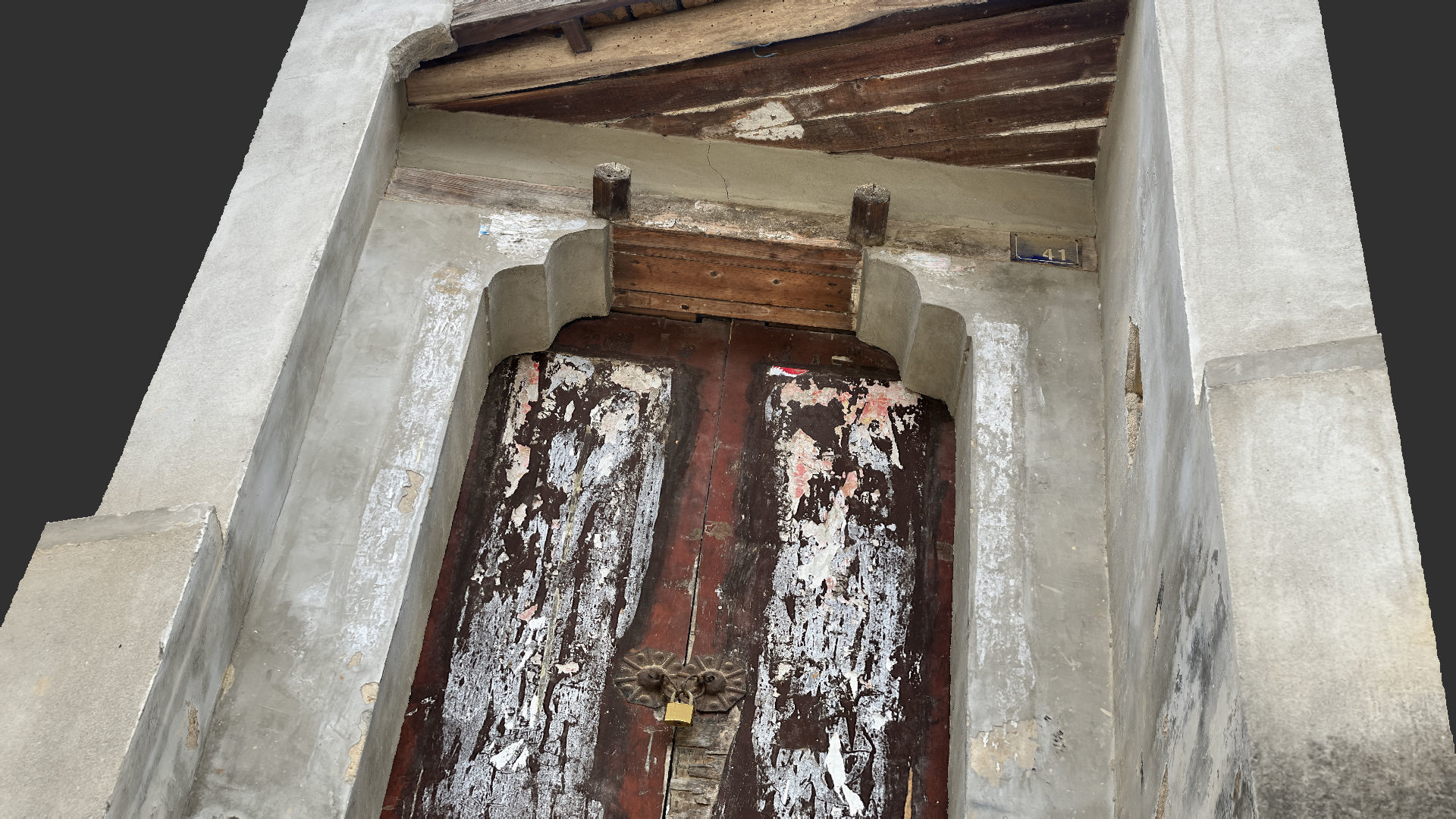 Chinese style rural house gate 3d scan 3D model_23