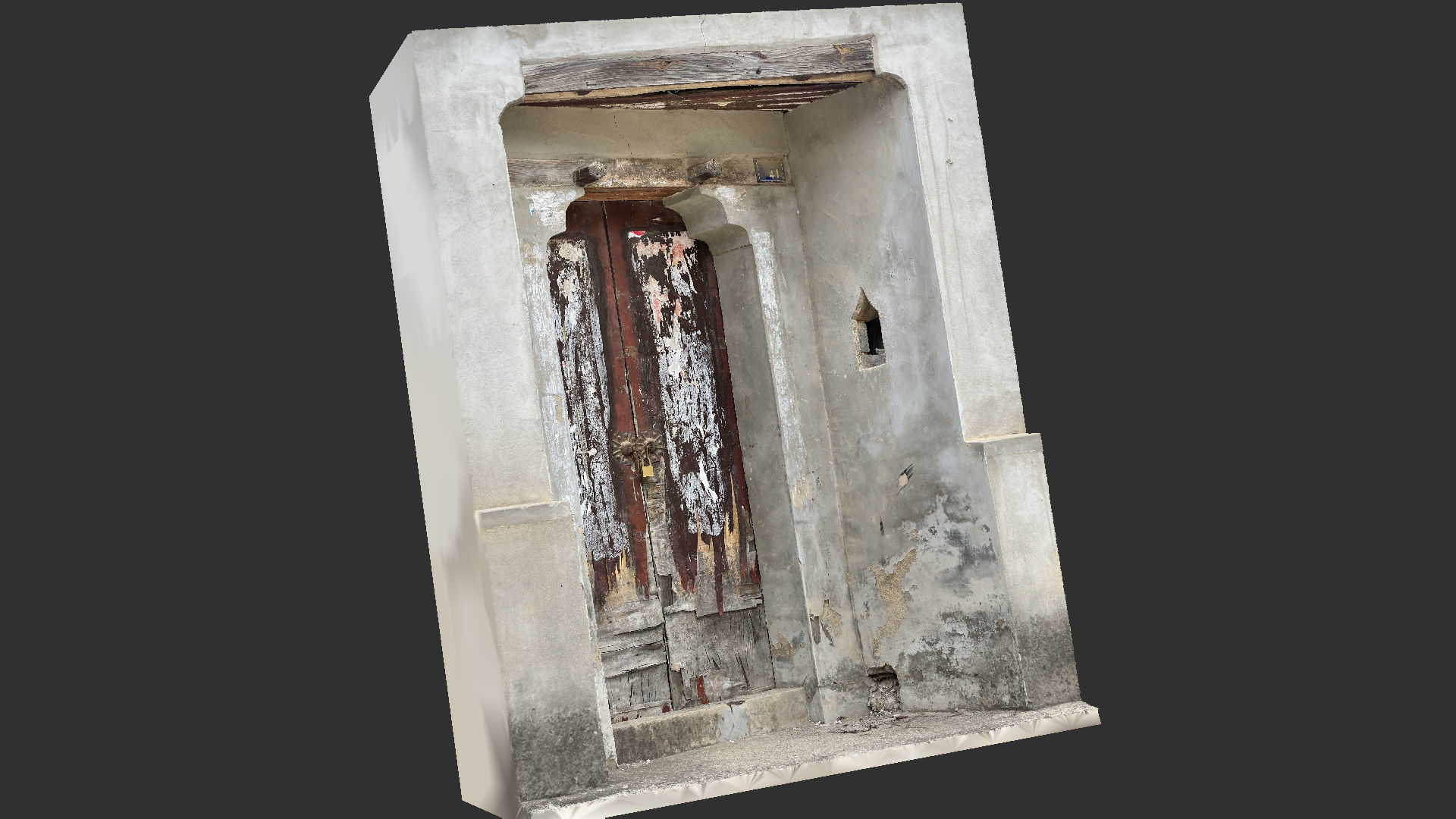 Chinese style rural house gate 3d scan 3D model_22