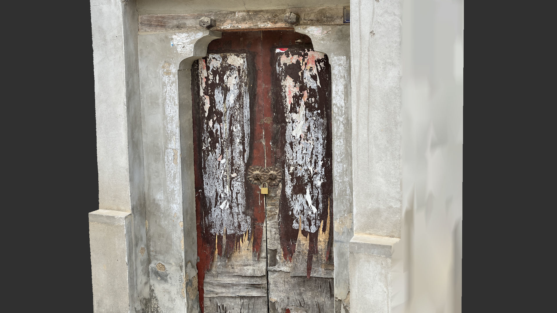 Chinese style rural house gate 3d scan 3D model_7