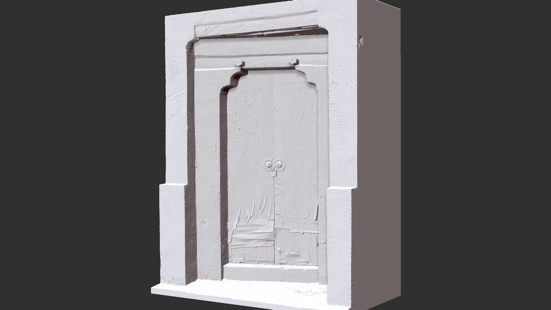 Chinese style rural house gate 3d scan 3D model_25