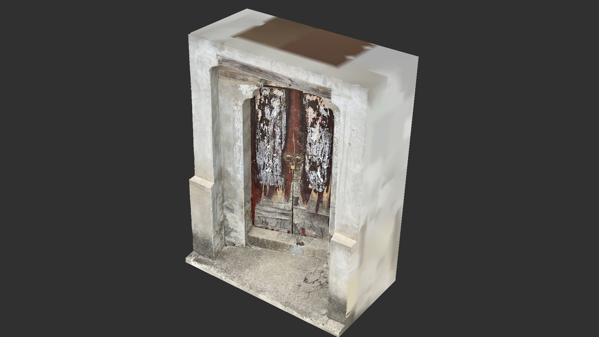 Chinese style rural house gate 3d scan 3D model_15