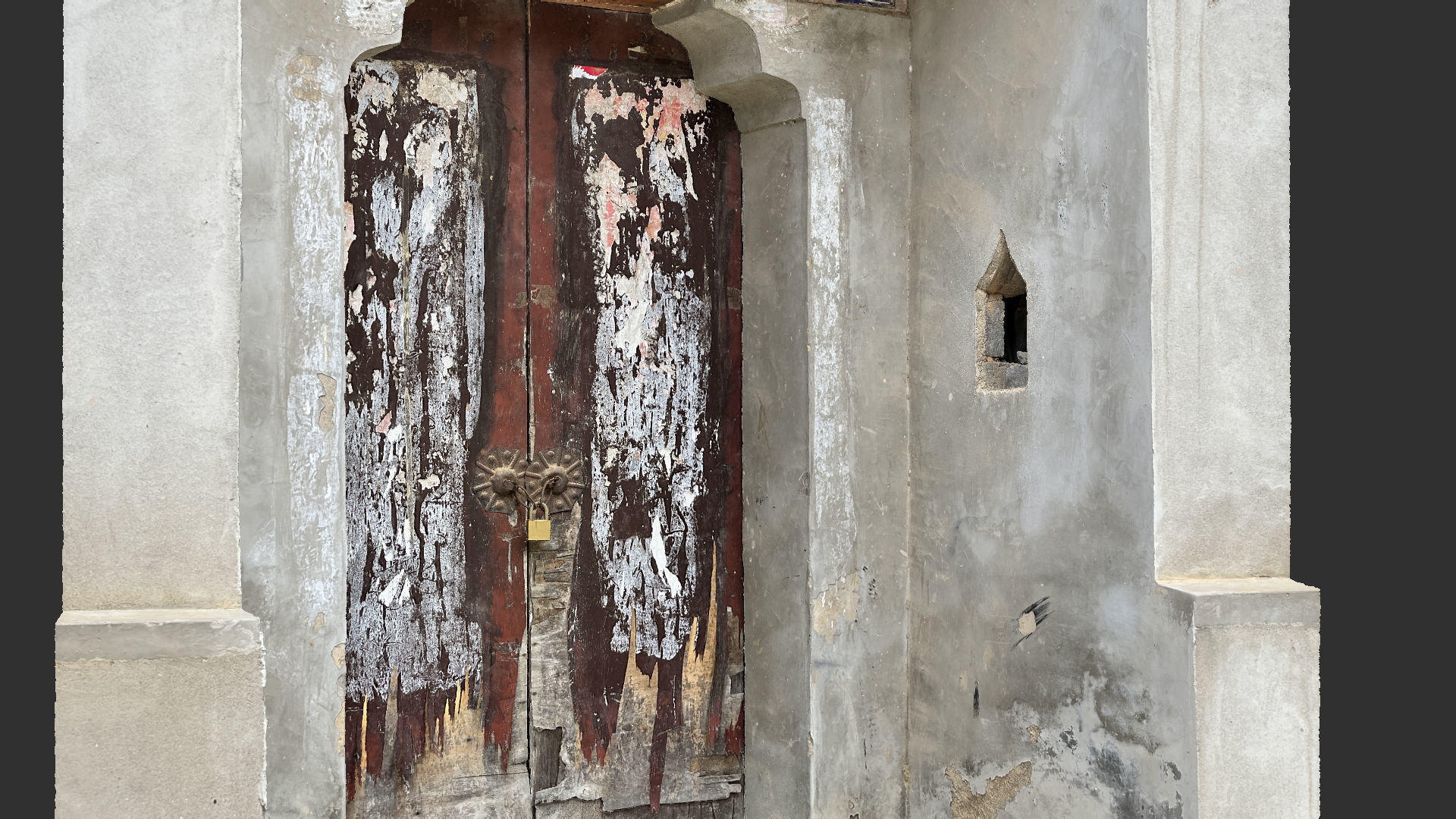 Chinese style rural house gate 3d scan 3D model_4