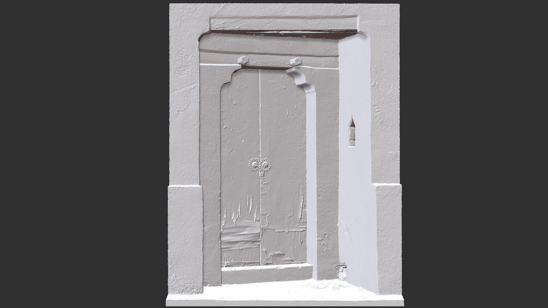 Chinese style rural house gate 3d scan 3D model_24