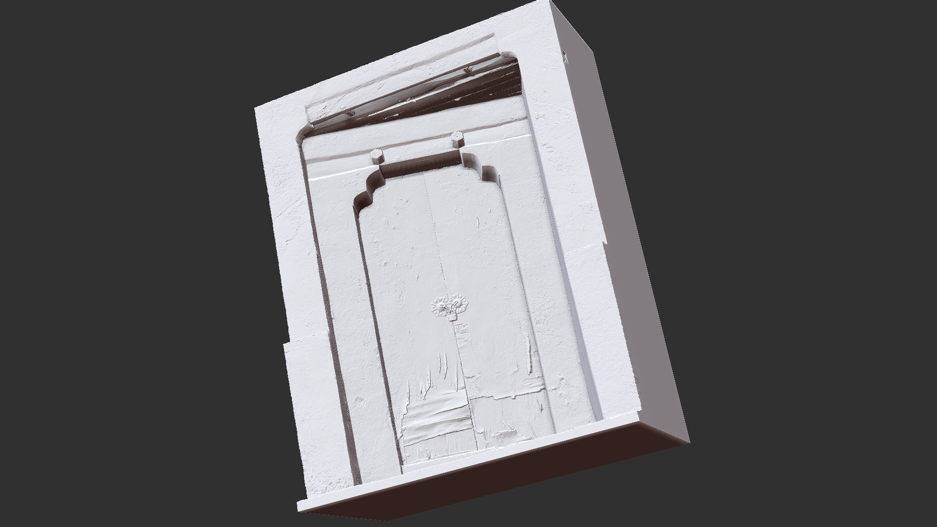 Chinese style rural house gate 3d scan 3D model_26