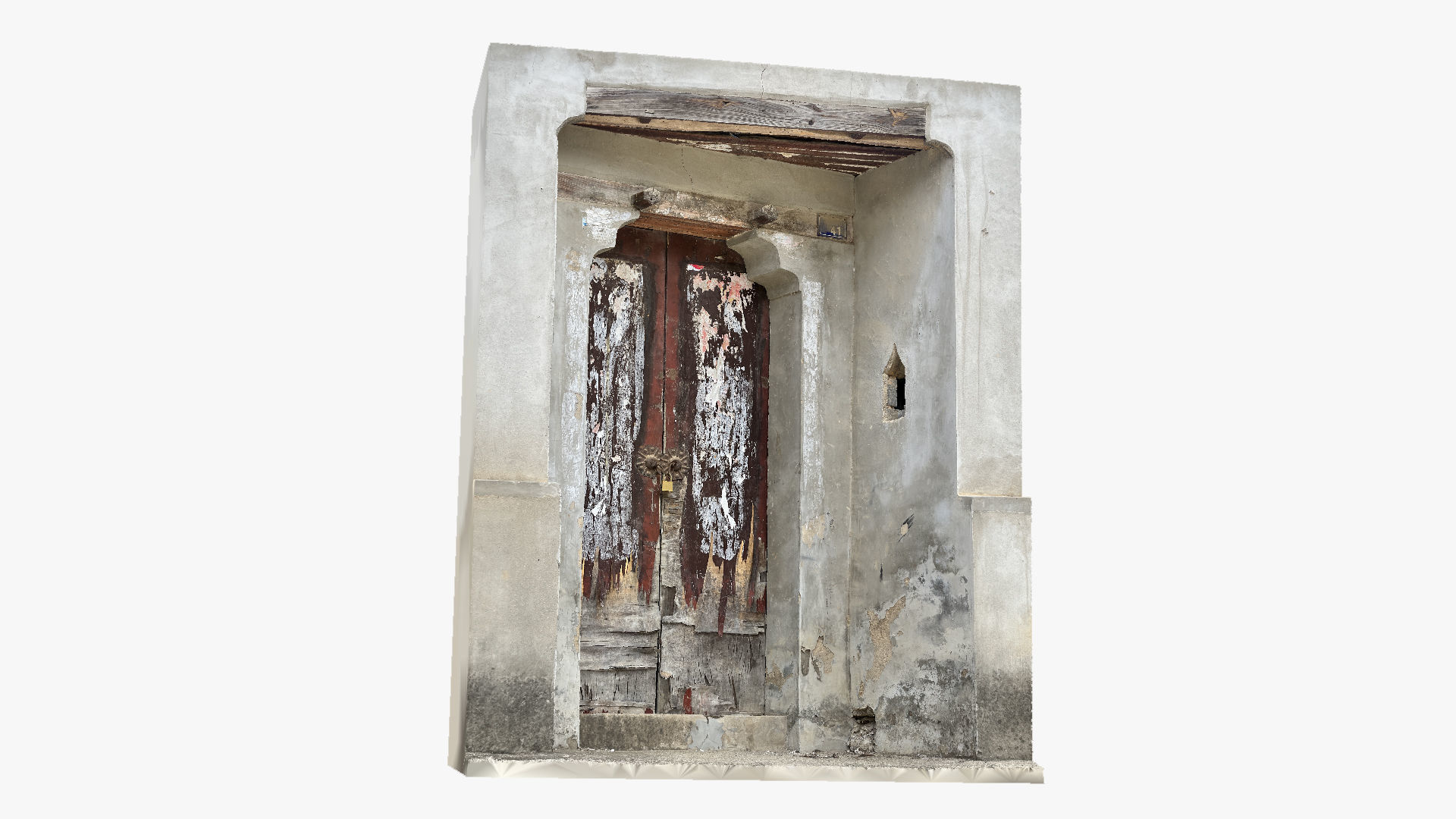 Chinese style rural house gate 3d scan 3D model_18