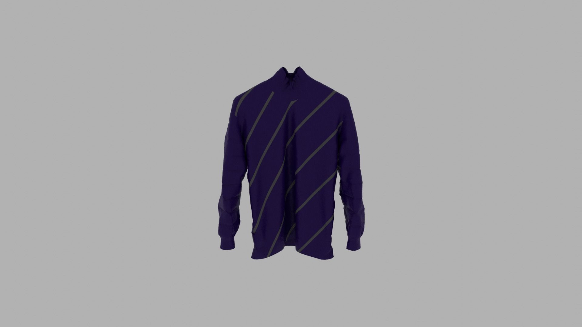 Sweater long sleeved racing shirt Low-poly 3D model_5