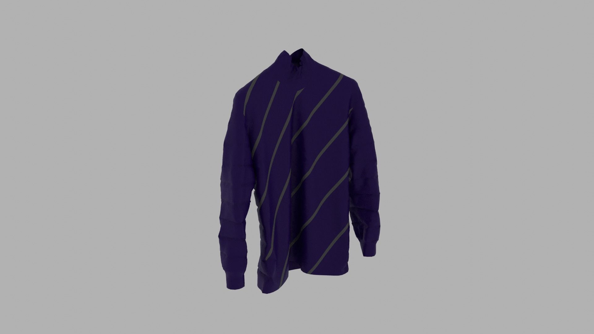 Sweater long sleeved racing shirt Low-poly 3D model_4