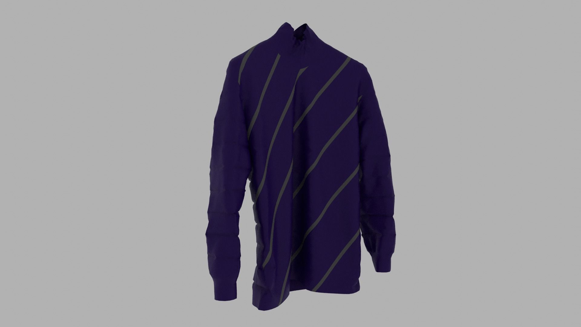 Sweater long sleeved racing shirt Low-poly 3D model_3