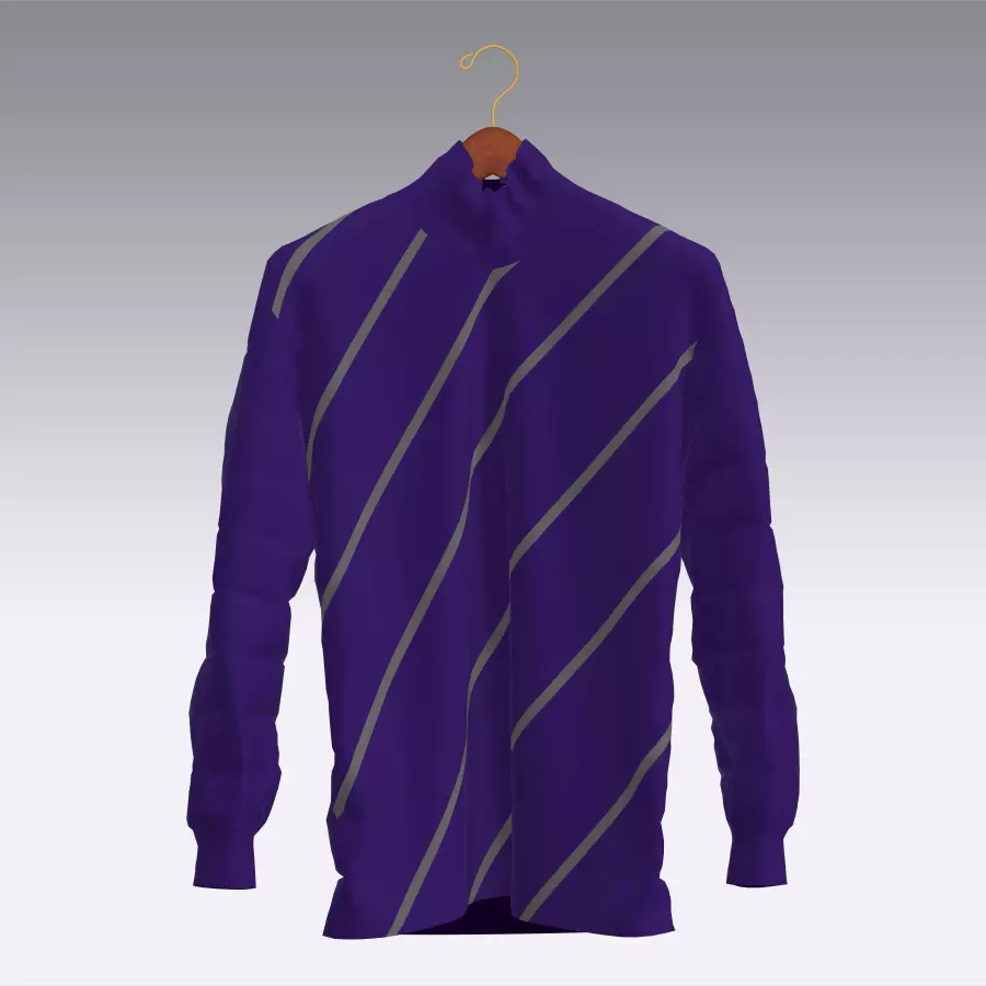 Sweater long sleeved racing shirt Low-poly 3D model_0
