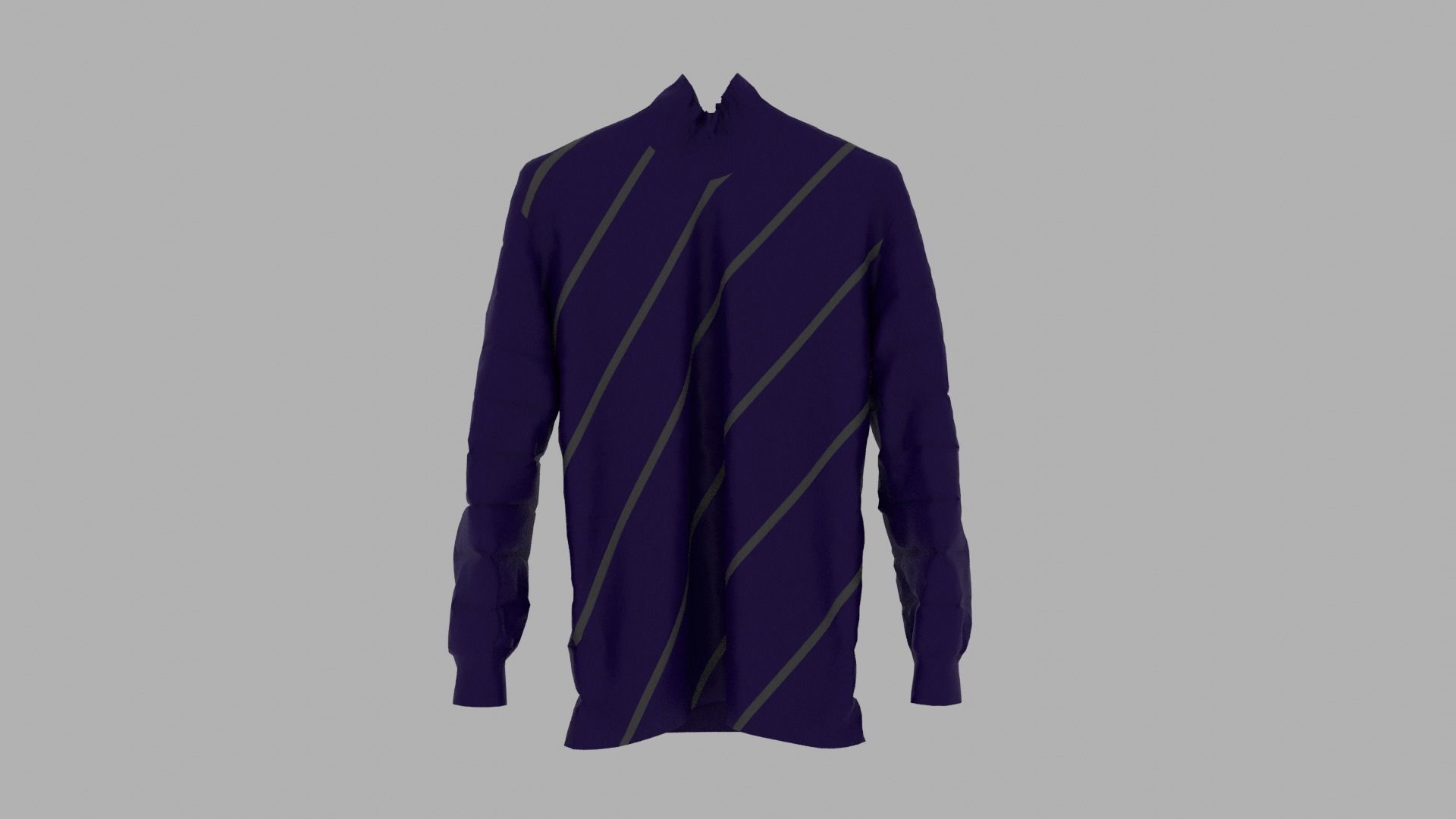 Sweater long sleeved racing shirt Low-poly 3D model_1