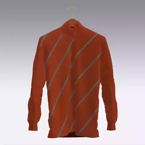 Sweater orange with stripes