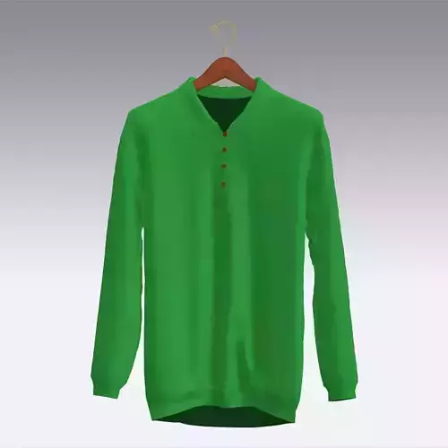 Sweater long sleeved polo shirt