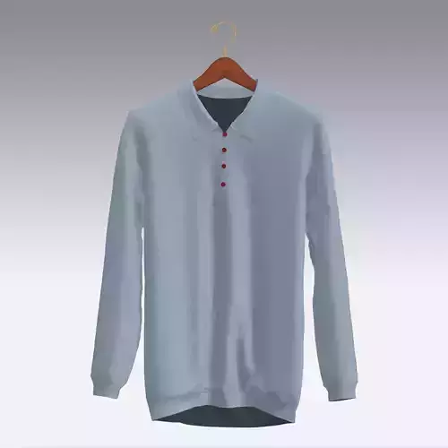 Sweater long sleeved polo shirt