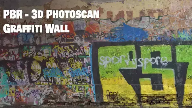 Graffiti Wall - 3d Photoscan