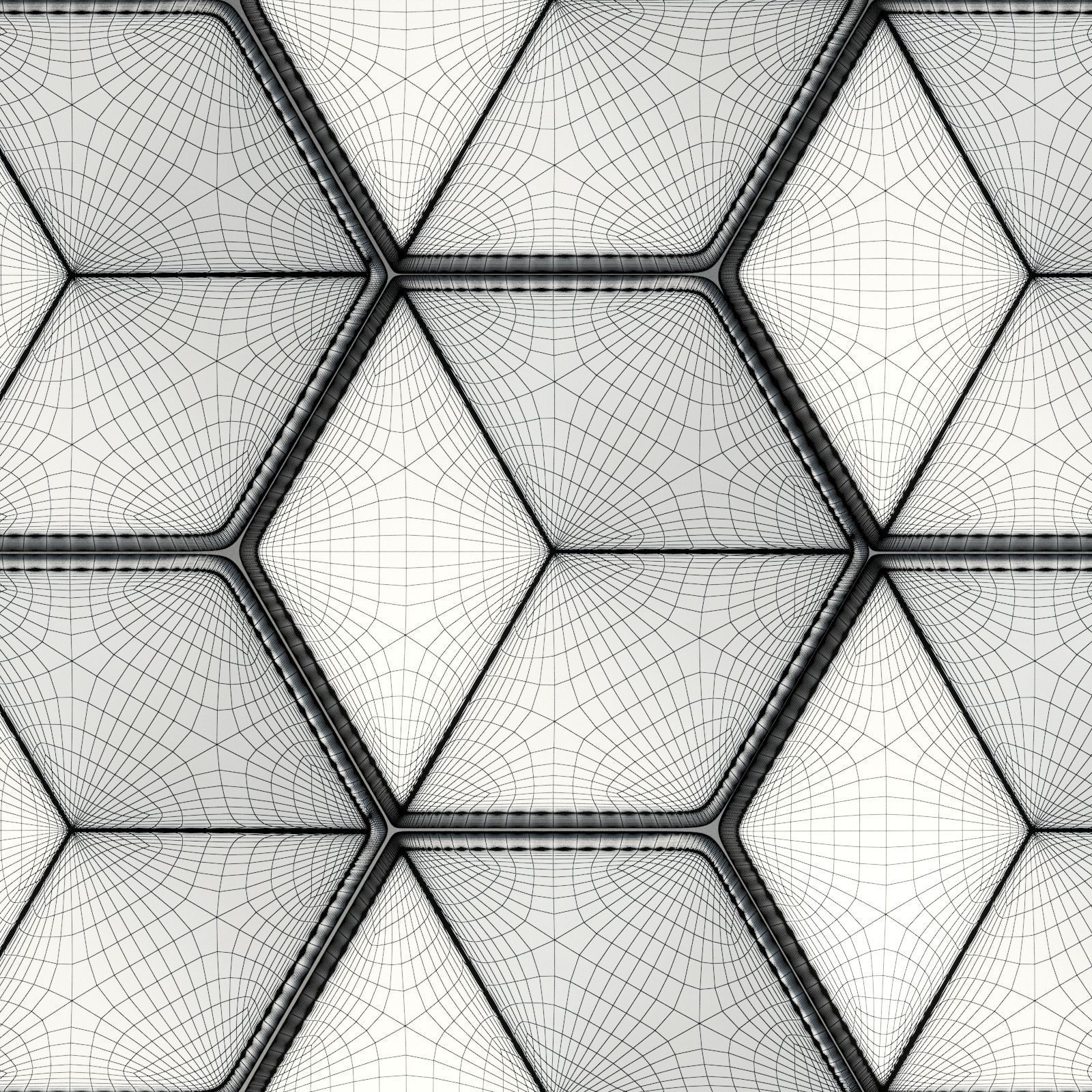 Stone Wall Tile Cladding 3D model_4