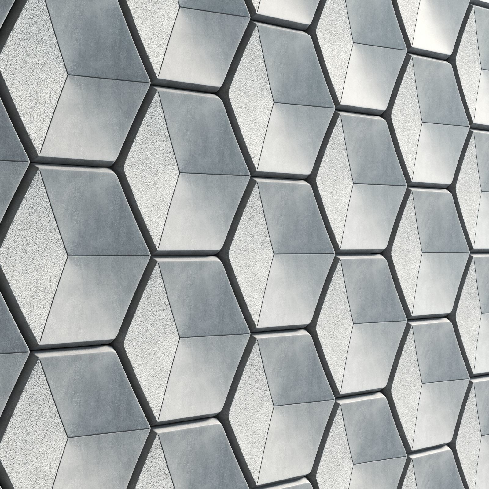 Stone Wall Tile Cladding 3D model_2